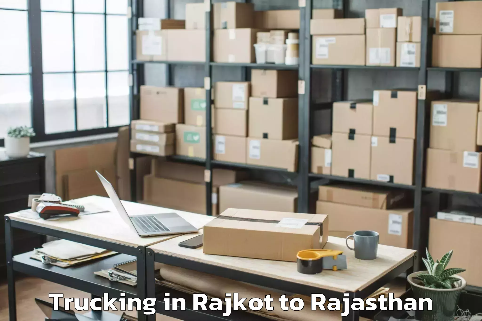 Easy Rajkot to Rajasthan Technical University Trucking Booking